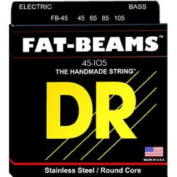 Струны для 4-струнной бас-гитары, калибр 45-105 DR STRINGS FB-45 Fat Beam Bass Medium 45-105
