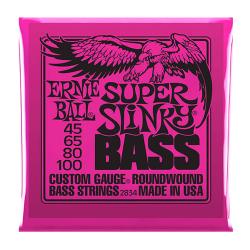 Струны для бас-гитары Nickel Wound Bass Super Slinky (45-65-80-100) ERNIE BALL 2834