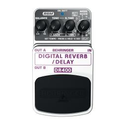 Педаль цифровых стереофонических эффектов реверберации / задержки (дилей) BEHRINGER DR400 Digital Reverb/Delay
