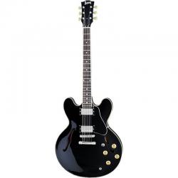 Электрогитара типа Gibson ES -335 с кейсом, Black BURNY RSA65 BLK