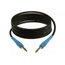 Готовый инструментальный кабель, чёрн., прямые разъёмы Mono Jack (голубого цвета), дл. 3м KLOTZ KIKC3.0PP2