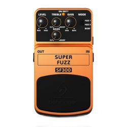 Гитарная педаль эффекта Fuzz (3 режима) BEHRINGER SF300 Super Fuzz