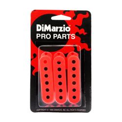 Комплект пластиковых крышек для звукоснимателей типа Single, 3 шт, цвет розовый DIMARZIO DM2001PK Strat Pickup Cover Set