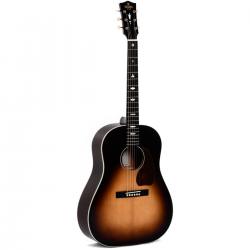 Электроакустическая гитара типа дредноут, цвет санберст,с чехлом SIGMA SJM-SG45