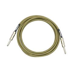 Инструментальный кабель 1/4`` Mono - 1/4`` Mono, длина 3 метра, оболочка классическая твидовая DIMARZIO EP171 Instrument Cable 10` Vintage Tweed