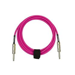 Инструментальный кабель 1/4'' Mono - 1/4'' Mono, 3м, цвет розовый неон DIMARZIO EP1710SSPK Instrument Cable 10' Neon Pink