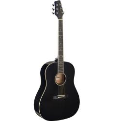 Дредноут гитара Slope Shoulder, цвет черный STAGG SA35 DS-BK