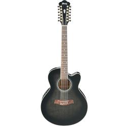 Акустическая гитара IBANEZ AEL2012E Transparent Black Sunburst