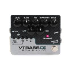 Басовая педаль VT Bass DI Tech21, эмуляция звучания винтажных Ampeg SVT, ручки Level, Blend, Mid, Ch... TECH 21 NYC CS-VTB-DI SansAmp VT Bass DI