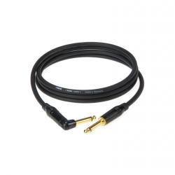 Инструментальный кабель джек/ угловой джек, моно, 6 м. , черный, разъемы Klotz KLOTZ KIKA06PR1