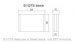 Тремоло на 2-х опорах, стальной сустейн блок, черное GOTOH NS510TS-FE1 Black