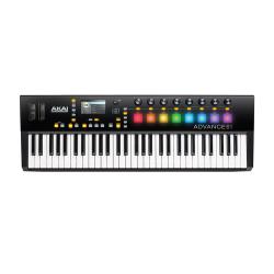 MIDI-клавиатура с 61 клавишей с функцией послекасания и встроенным 4,3-дюймовым цветным экраном AKAI Advance 61