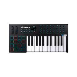 Расширенная MIDI-клавиатура c 25 клавишами, 16 чувствительными пэдами, 24 назначаемыми кнопками и 8 вращающимися регуляторами ALESIS VI25