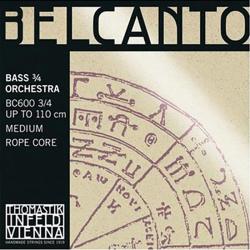 Струна H для контрабаса, натяжение среднее, плетеный сердечник, хромированная THOMASTIK Belcanto BC65