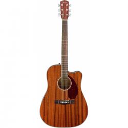 Электроакустическая гитара, цвет натуральный, в комплекте кейс FENDER CD-140SCE DREAD AM W/CASE
