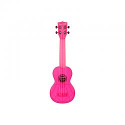 Укулеле, форма корпуса - сопрано, материал - АБС пластик, цвет - флуоресцентный розовый, чехол KALA WATERMAN KA-SWF-PK