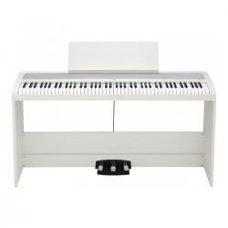 Цифровое пианино, взвешенная клавиатура, 12 тембров , педаль, адаптер питания в комплекте, цвет белый, полифония 12 KORG B2SP WH