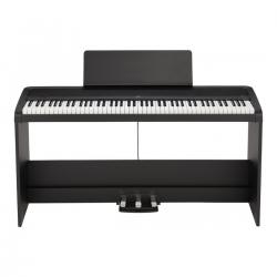 Цифровое пианино, взвешенная клавиатура, 12 тембров , педаль, адаптер питания в комплекте, цвет черный, полифония 1 KORG B2SP BK