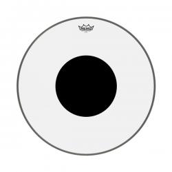 Однослойный прозрачный пластик для бас-барабана, 22', ударный REMO CS-1322-10 Controlled Sound Clear Bass Top Black Dot 22'
