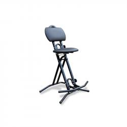 Комфортабельный и устойчивый стул для гитаристов, регулировка подставки под ногу и откидного сидения ATHLETIC GS-1