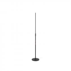 Стойка для микрофона (прямая) на антивибрационнном диске-основании, регулировка высоты 880-1570 мм, черного цвета ATHLETIC MIC-6A