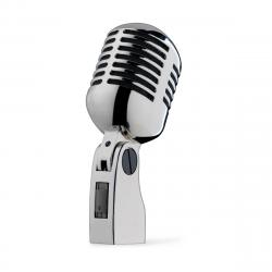 Вокальный динамический микрофон в форме SM55, цвет серый металлик STAGG MD-007CRH