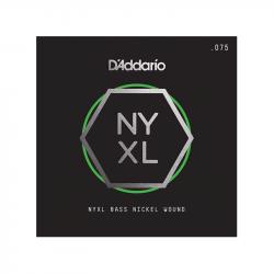 NYXL Отдельная струна для бас-гитары, никелированная, 075 D'ADDARIO NYXLB075