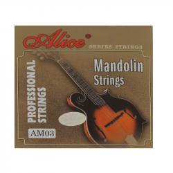 Комплект струн для мандолины, посеребренная медь, [20] Alice ALICE AM03