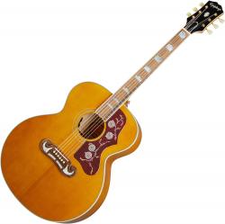 Электроакустическая гитара, цвет натуральный EPIPHONE J-200 Aged Antique Natural