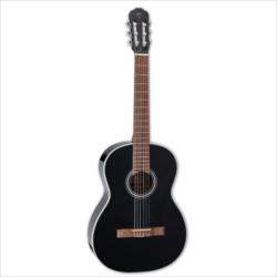 Классическая гитара, цвет - чёрный, материал верхей деки - ель, материал корпуса - сапеле, накладка грифа и бр TAKAMINE GC2 BLK