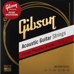 Струны для акустической гитары GIBSON Phosphor Bronze Acoustic Guitar Strings Medium