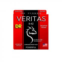 Cтруны серия Veritas для электрогитары с технологией Coated Core, Light (9-42) DR STRINGS VTE-9