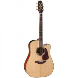 Электроакустическая гитара типа DREADNOUGHT CUTAWAY с кейсом, цвет натуральный TAKAMINE PRO SERIES 4 P4DC