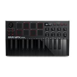Миди клавиатура с уменьшенными клавишами, цвет черный AKAI MPK MINI MK3 B
