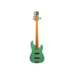 Бас-гитара с чехлом, JJ, активный преамп, цвет зеленый MARKBASS MB GV 5 Gloxy Val Surf Green CR MP