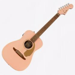 Электроакустическая гитара, цвет розовый FENDER Malibu Player Shell Pink