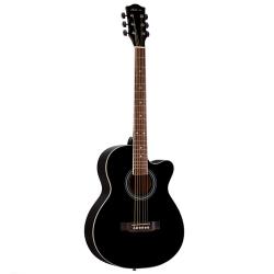 Акустическая гитара, уменьшенного размера с вырезом, верхняя дека - липа, корпус - липа, гриф - ката... PHIL PRO AS-3904-BK