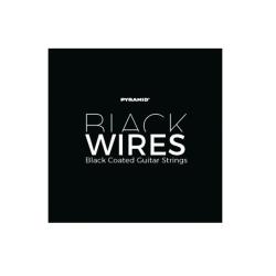 Комплект струн Black Wires для электрогитары, никелированные, с покрытием, 10-52 PYRAMID 442100