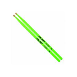 5A Барабанные палочки, граб, флуоресцентные зеленые KALEDIN DRUMSTICKS 7KLHBGR5A