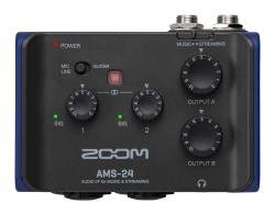 Аудиоинтерфейс для музыки и стриминга ZOOM AMS-24