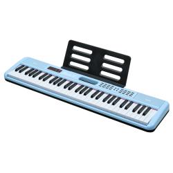 Синтезатор, USB+Bluetooth+MIDI, USB+Bluetooth+MIDI, клавиатура - 61 кл., размер клавиш - полный (фортепианного типа), звуковой процессор, полифония - 64 голоса, количество тембров - 900, количество ритмов - 700, эффекты - эквалайзер Volume sync EQ, банк композиций - 110, цвет, - синий EMILY PIANO EK-7 BL