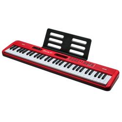 Синтезатор, USB+Bluetooth+MIDI, USB+Bluetooth+MIDI, клавиатура - 61 кл., размер клавиш - полный (фортепианного типа), звуковой процессор, полифония - 64 голоса, количество тембров - 900, количество ритмов - 700, эффекты - эквалайзер Volume sync EQ, банк композиций - 110, цвет, - красный EMILY PIANO EK-7 RD