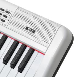 Синтезатор, USB+Bluetooth+MIDI, USB+Bluetooth+MIDI, клавиатура - 61 кл., размер клавиш - полный (фортепианного типа), звуковой процессор, полифония - 64 голоса, количество тембров - 900, количество ритмов - 700, эффекты - эквалайзер Volume sync EQ, банк композиций - 110, цвет, - белый EMILY PIANO EK-7 WH