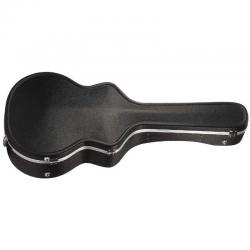 Жесткий кейс для акустической гитары типа Jumbo из ABS пластика, плюшевая внутренняя обивка черного ... STAGG ABS-J2