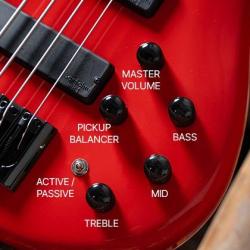 Бас-гитара, черная CORT C4 Deluxe BK