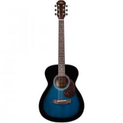 Акустическая гитара, 20 ладов, корпус ель, корпус сапели, гриф нато, накладка палисандр, цвет синий ARIA PRO II ADF-01 BLS
