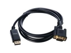 Кабель DisplayPort (m)-VGA (m) 1.8м ПВХ, черный GOPOWER 00-00027497