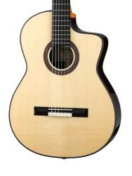 Классическая гитара со звукоснимателем, с вырезом MARTINEZ Almeria-Luthier-Rosewood