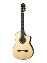 Классическая гитара со звукоснимателем, с вырезом MARTINEZ Almeria-Luthier-Rosewood