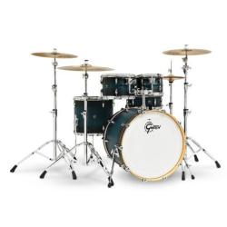 Барабанная установка, синяя матовая (3 коробки) GRETSCH RN2-E825-SABB